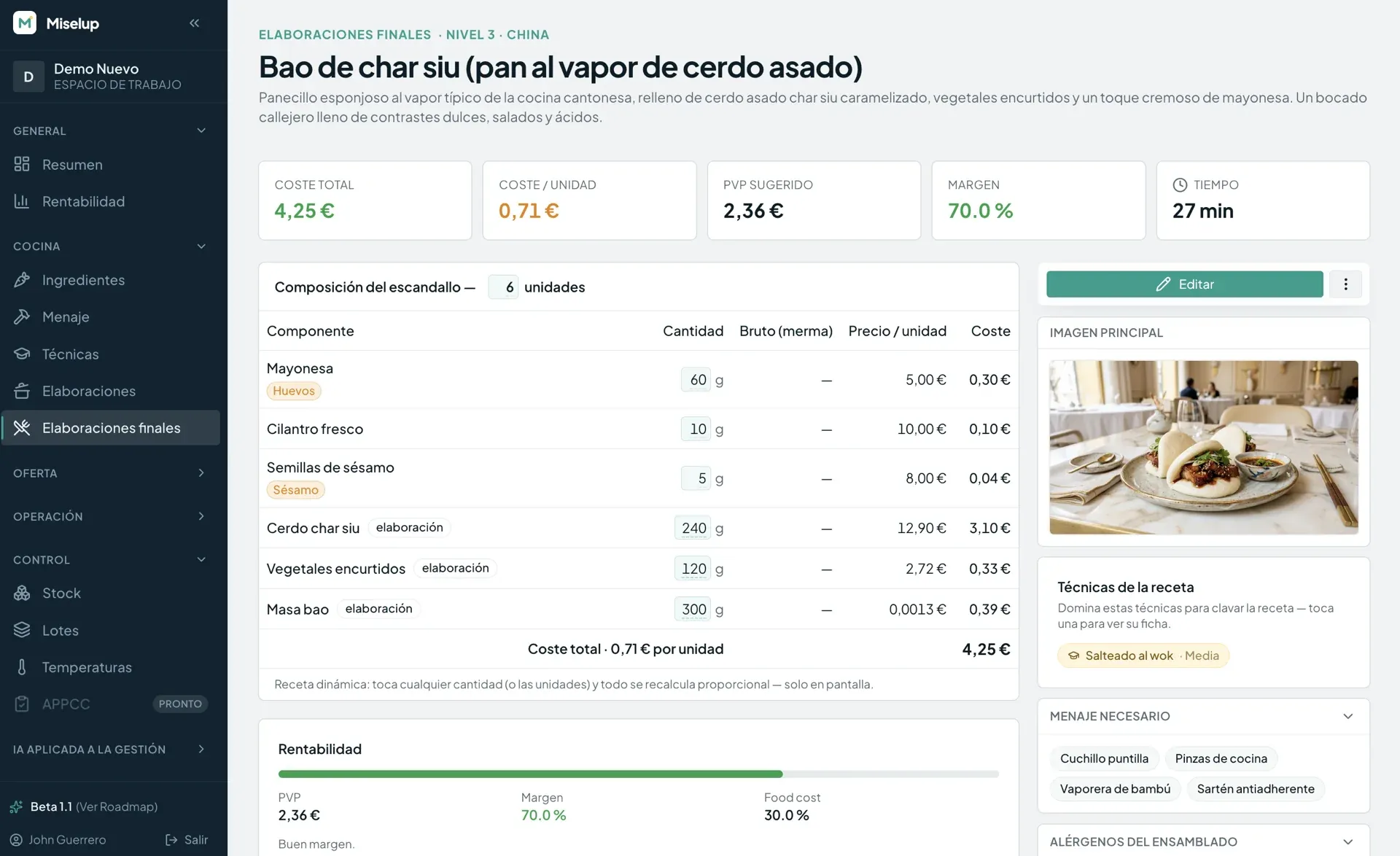 Escandallo al céntimo — captura real de Miselup