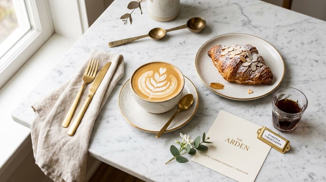 Carta de brunch con margen
