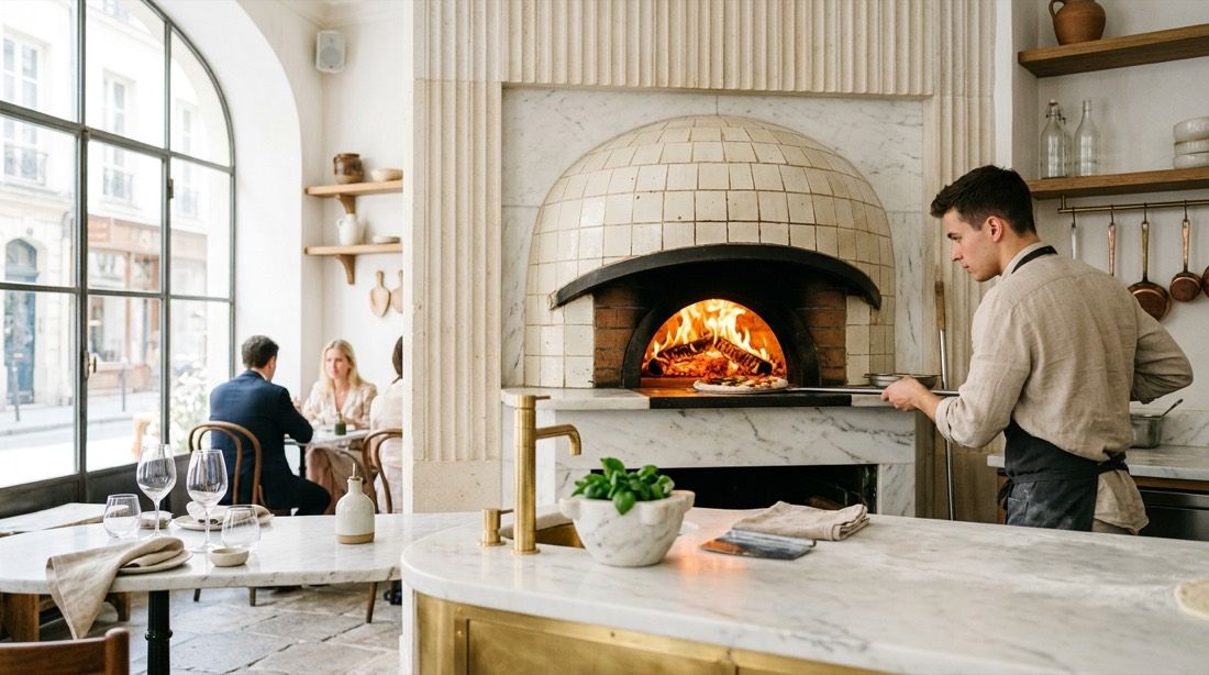El horno, corazón de la pizzería