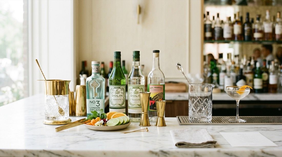 The bar's mise en place