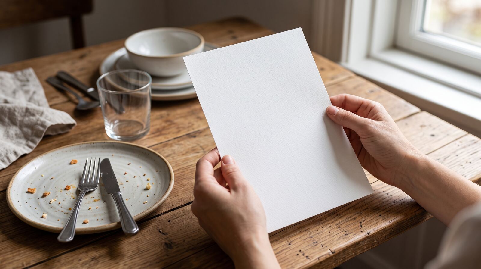 Kitchen instructions shared without financial information