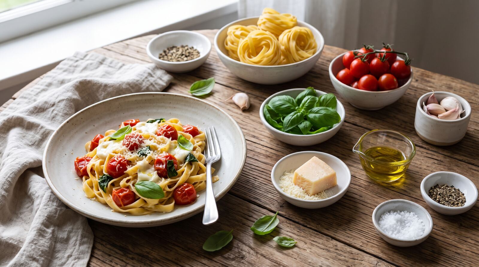 Checking a dish photo against its ingredients