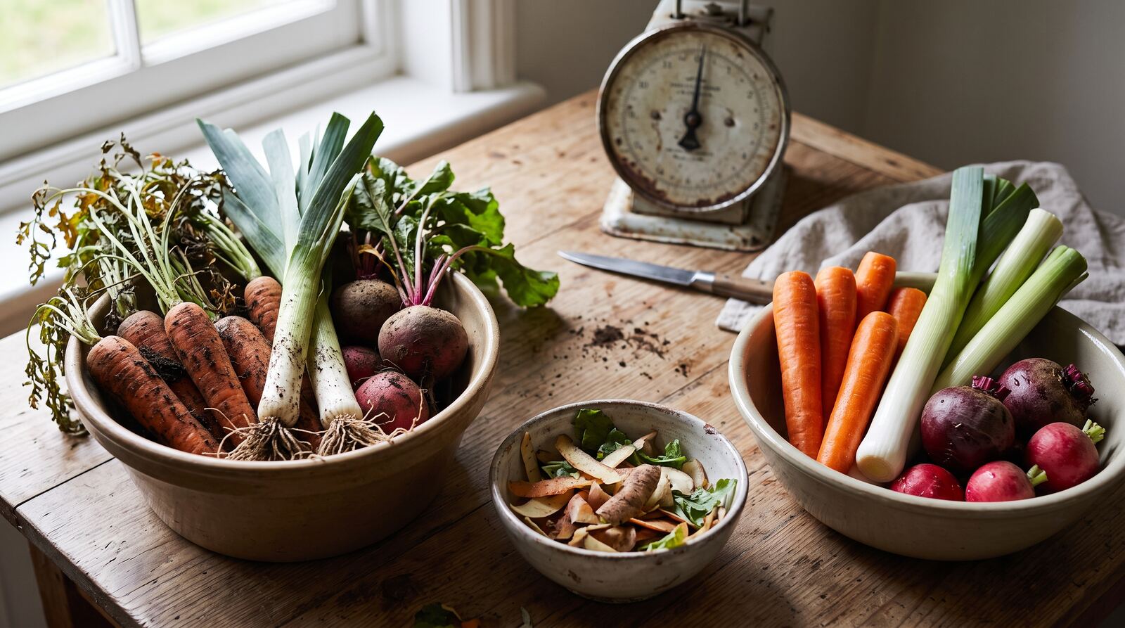 Ingredients weighed to check spec-sheet quantities and yield