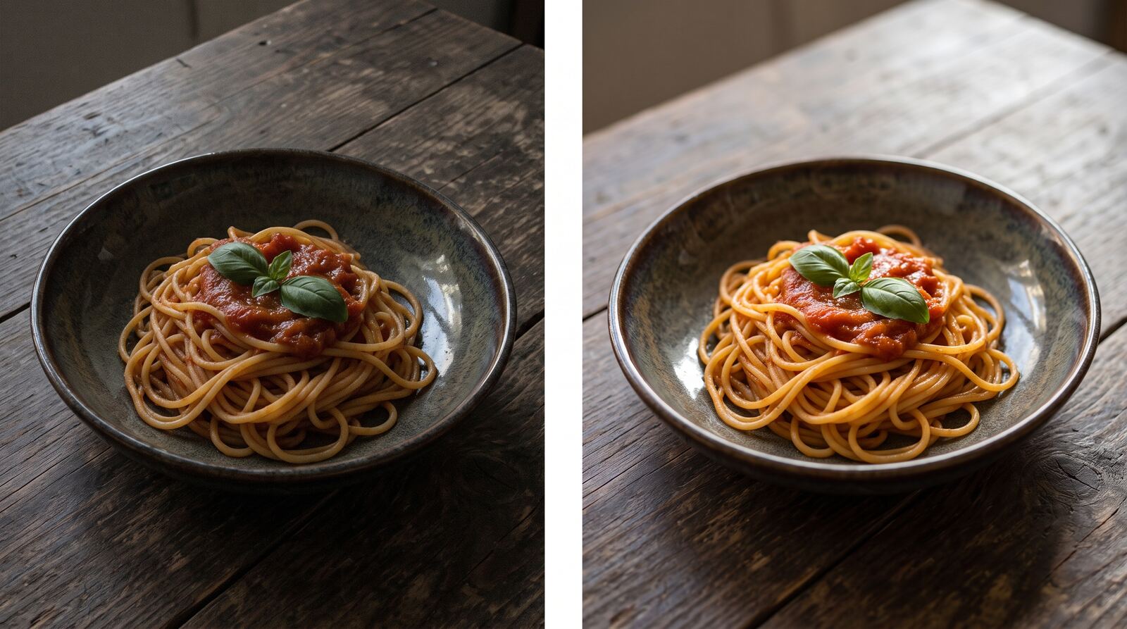 Original and new version of the same dish reviewed without changing ingredients